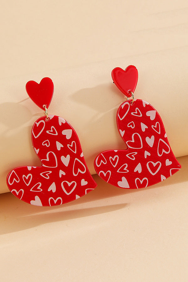 Valentine's Day Irregular Heart-shaped Earrings