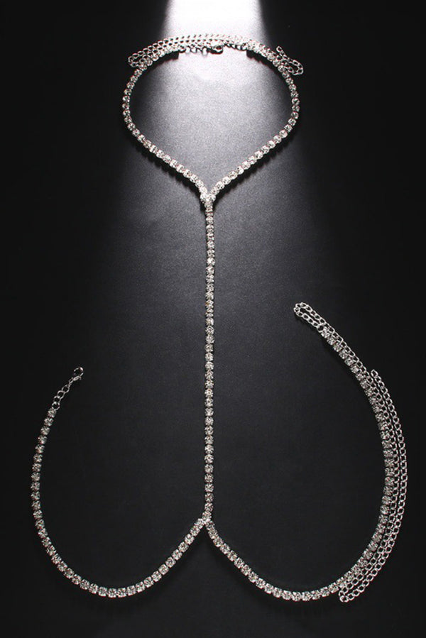 Fashionable and Simple Full Diamond Body Chain