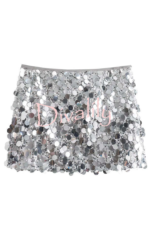 Fashion Sequin Sexy Slim Mini Skirt