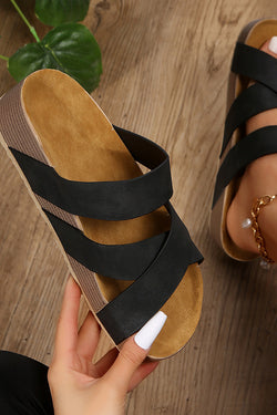 Round Toe Versatile Casual Platform Sandals