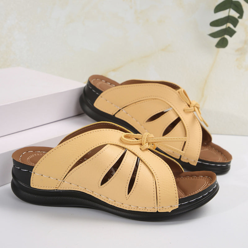 Roman Style Wedge Heel Comfortable Strappy Sandals