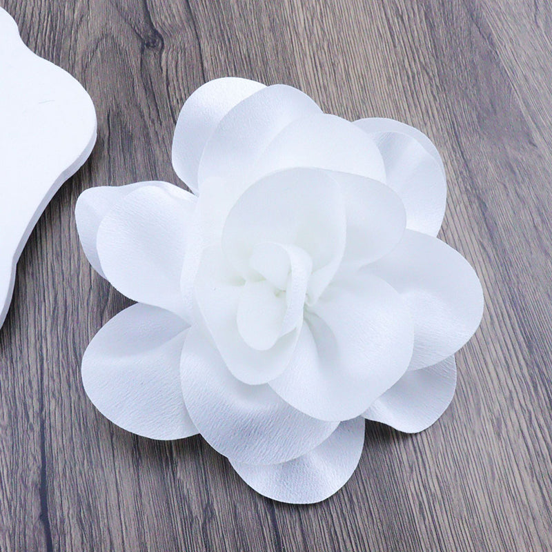 Satin Fabric Flower All-match Brooch