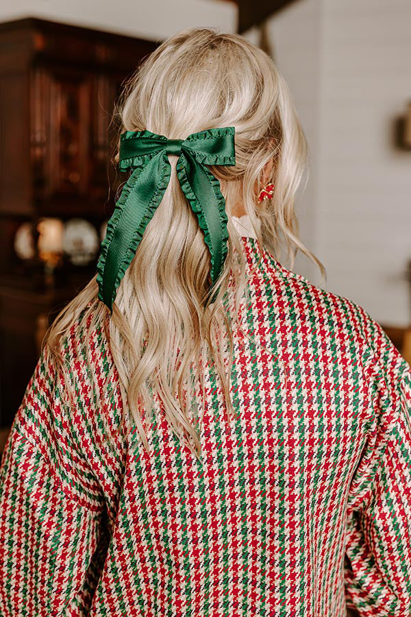 Christmas Velvet Diamond Pearl Headband