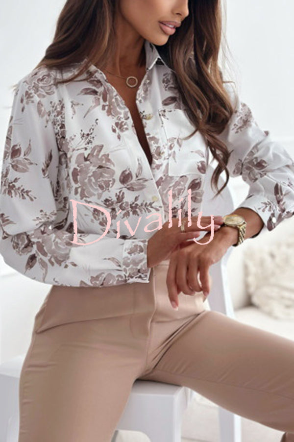 Fashion Printed Long Sleeve Casual Shirt