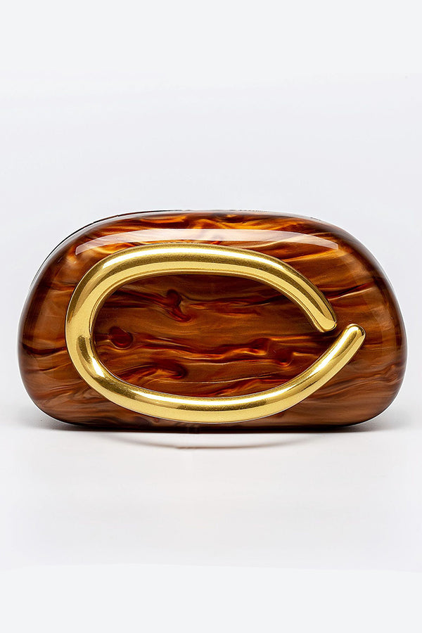 Elegant Special-shaped Shell Acrylic Fashion Clutch