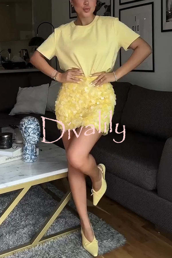 Fashion Sequin Sexy Slim Mini Skirt