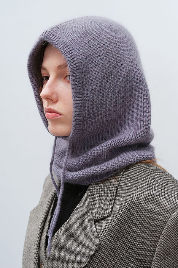 Stylish and Warm Neck Warmer One-piece Knitted Wool Hat