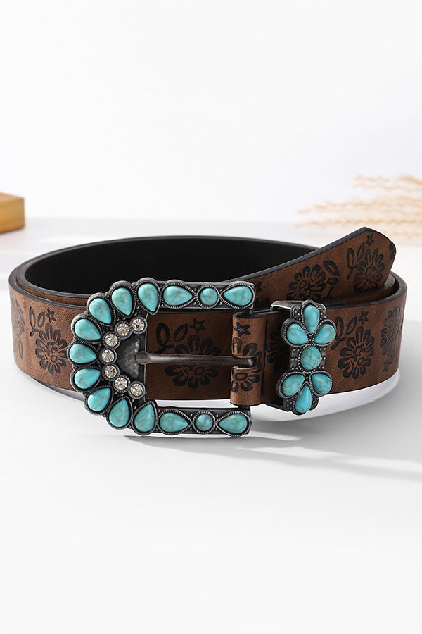 Bohemian Turquoise Embellished Vintage Belt