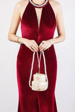 Fashionable and Elegant Multi-style Pearl Chain Shoulder Bag