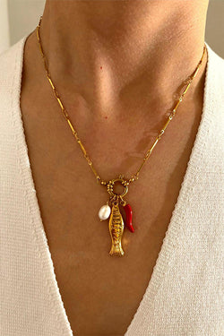 Fashion Koi Freshwater Pearl Necklace