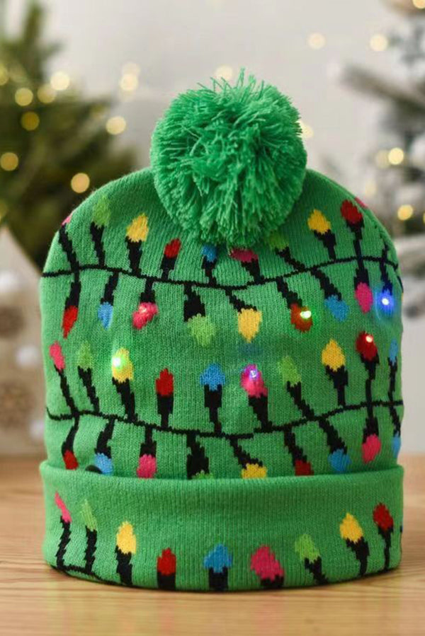 Christmas LED Light Knitted Hat