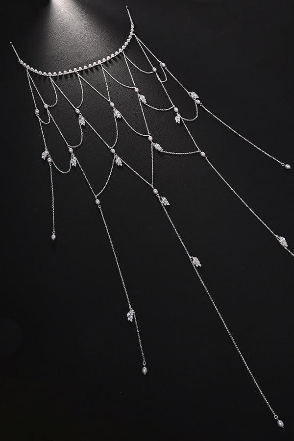 Pearl Headband with Tassels