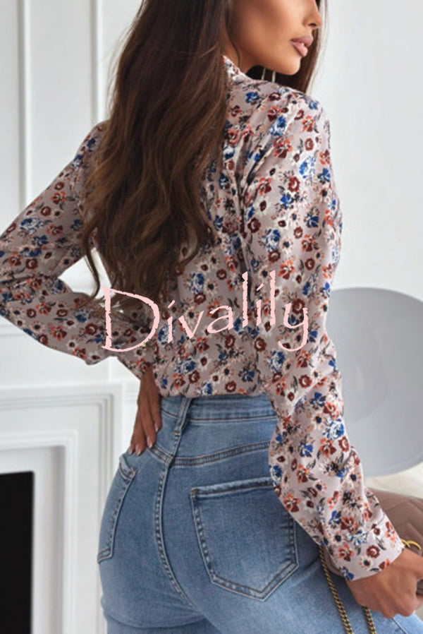 Fashion Printed Long Sleeve Casual Shirt