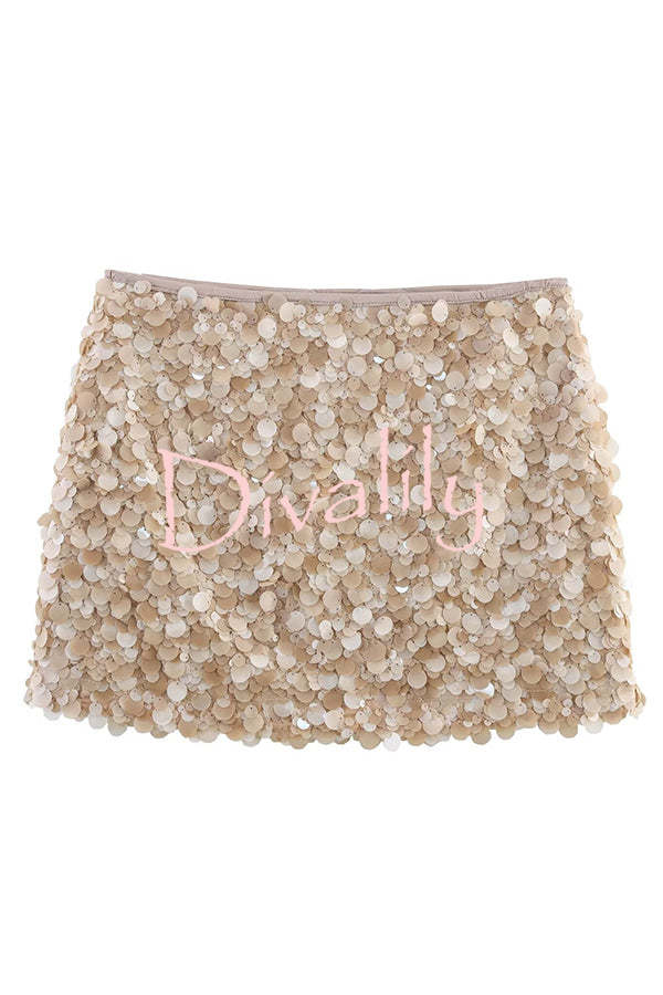 Fashion Sequin Sexy Slim Mini Skirt