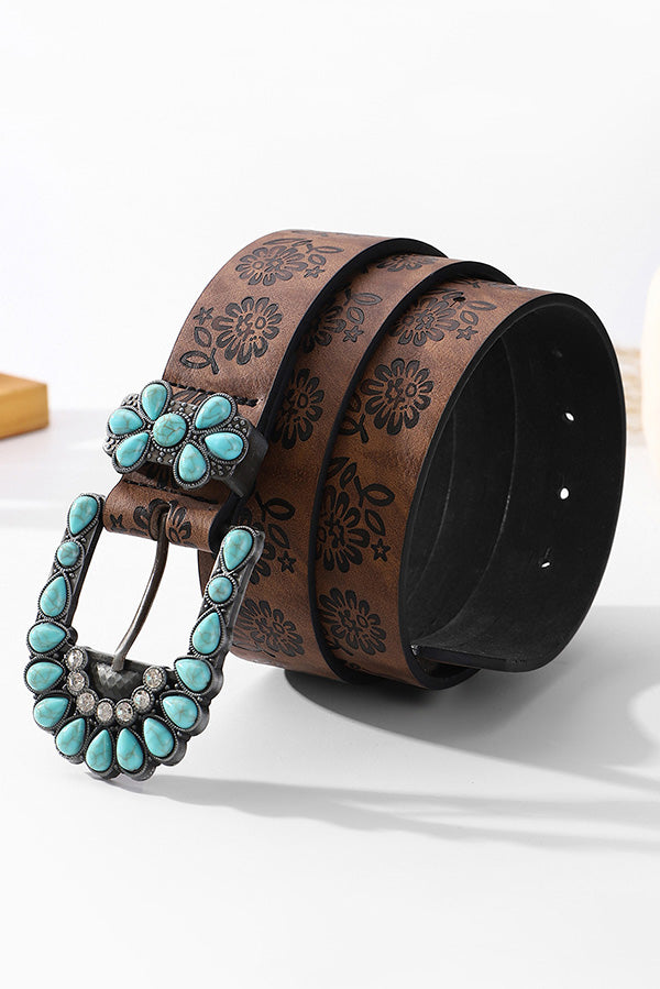 Bohemian Turquoise Embellished Vintage Belt