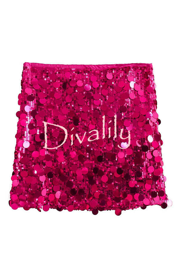 Fashion Sequin Sexy Slim Mini Skirt