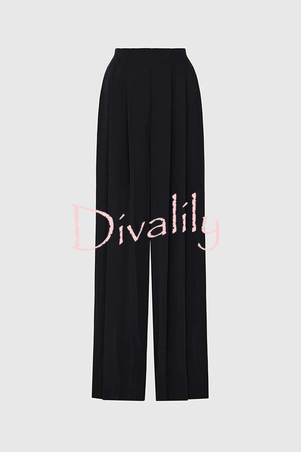 Show Exquisiteness High Rise Pleated Wide Leg Pants