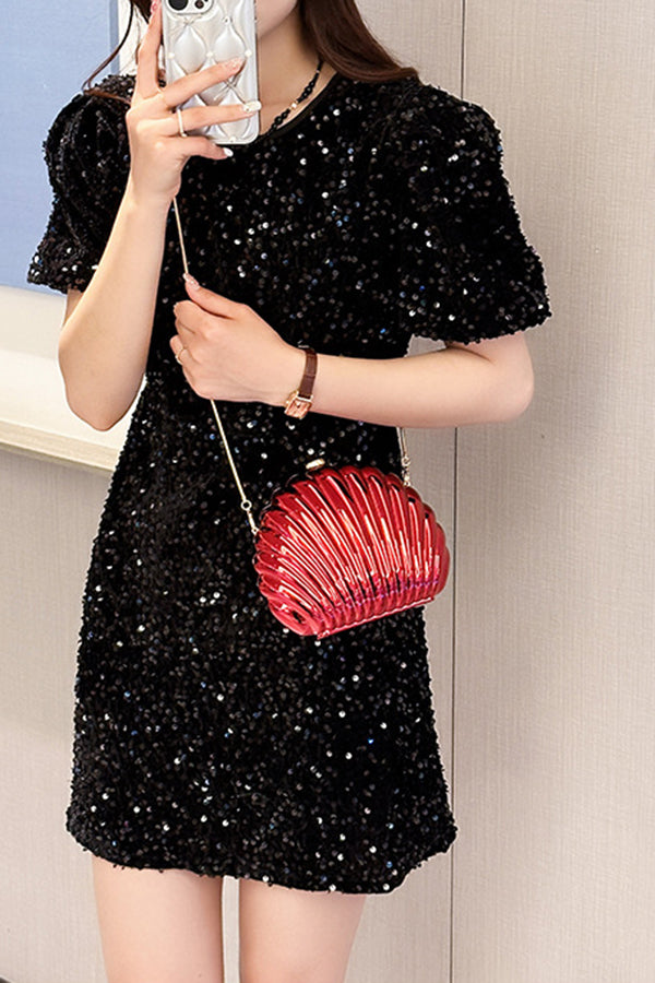 Fashionable and Elegant Chain Lock Shell Bag